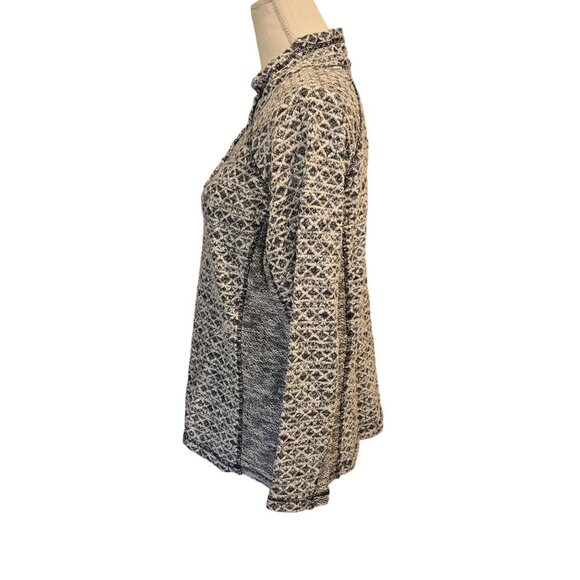 North River Quarter 1/4 Button Long Sleeve Pullover Sweater Women's Large - Picture 4 of 12